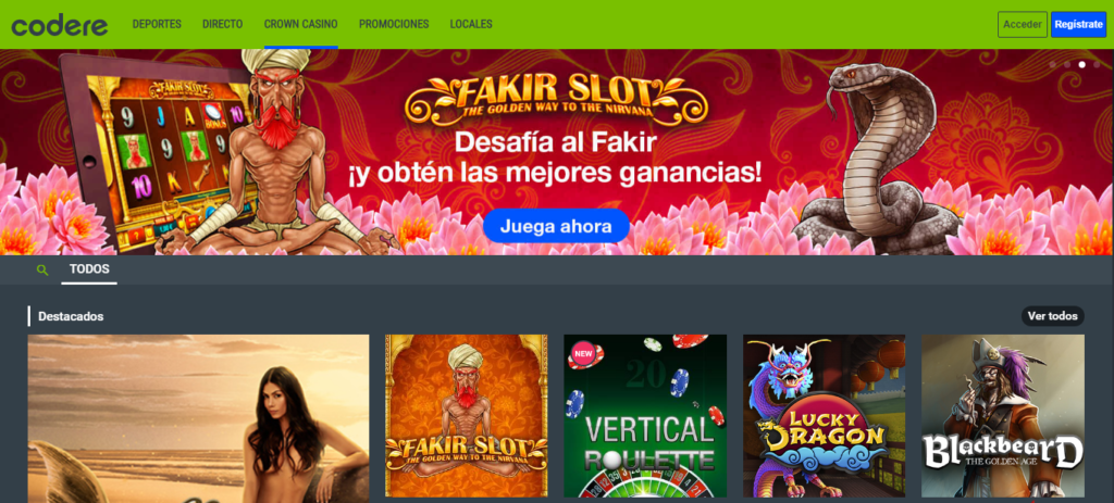 Diviértete en Codere Casino Colombia